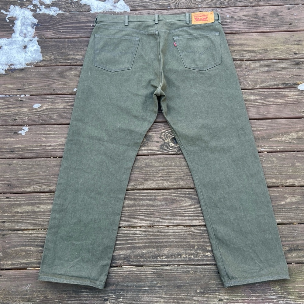 Levi's 501 Men’s White Oak Cone Denim 100% Cotton Button Fly Jeans|Size:W44xL32